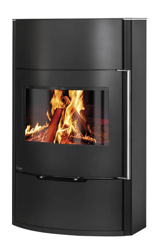 Стальная печь-камин Ember Kamin O2 Stahl 7.6 кВт
