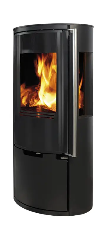 Печь-камин Ember Kamin E15 VG Stahl 6 кВт (три стекла)