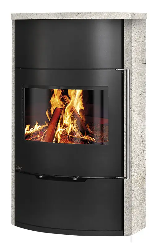 Дровяная печь-камин Ember O2 Limestone 