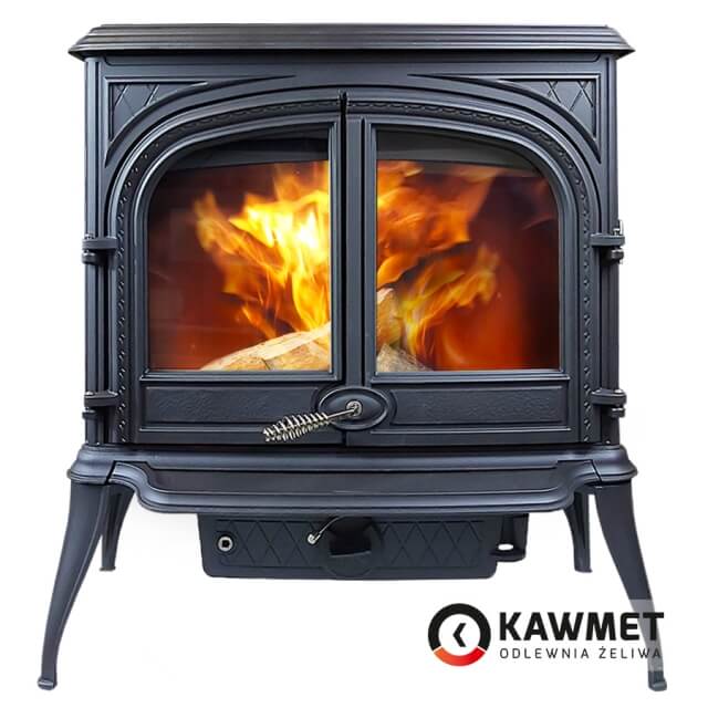 Чугунная печь KAWMET Premium HELIOS S8 ECO 13.9 кВт на дровах