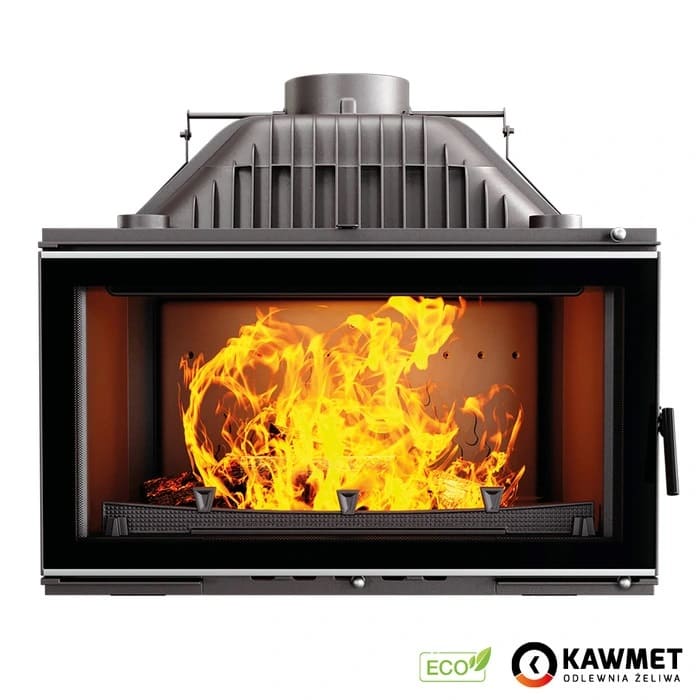 Чавунна камінна топка KAWMET W16 ECO 16.3 кВт з прямим склом