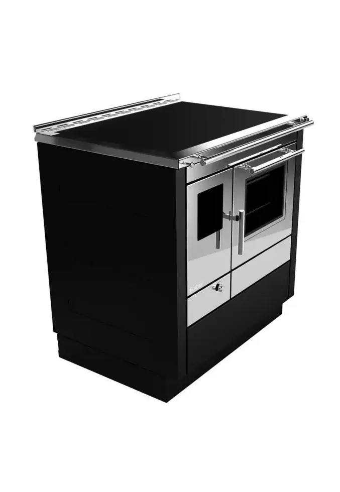 Отопительно-варочная печь Ember A1 80 Herd Schwarz/Inox