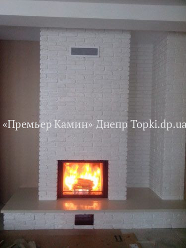 Монтаж каміна з топкою Hark