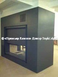 Установка камина с топкой Тотем под ключ