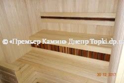 Монтаж сауни з липи під ключ