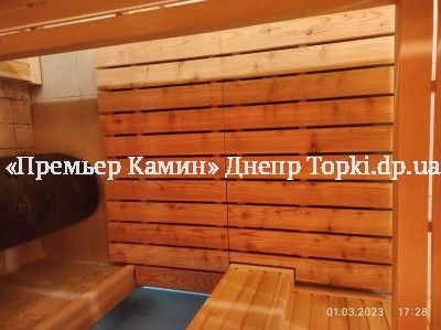 Баня под ключ с печью на дровах. С оригинальным потолком.