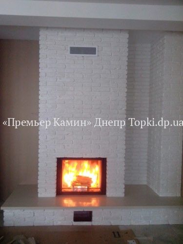 Монтаж камина с топкой Hark
